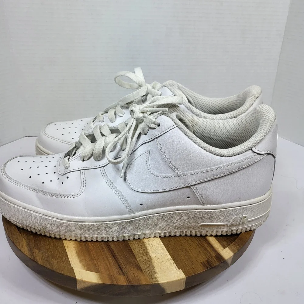 Nike Air Force 1 07 Mens Size 12 White Good DD8959-100 Triple‎ White Low Top
